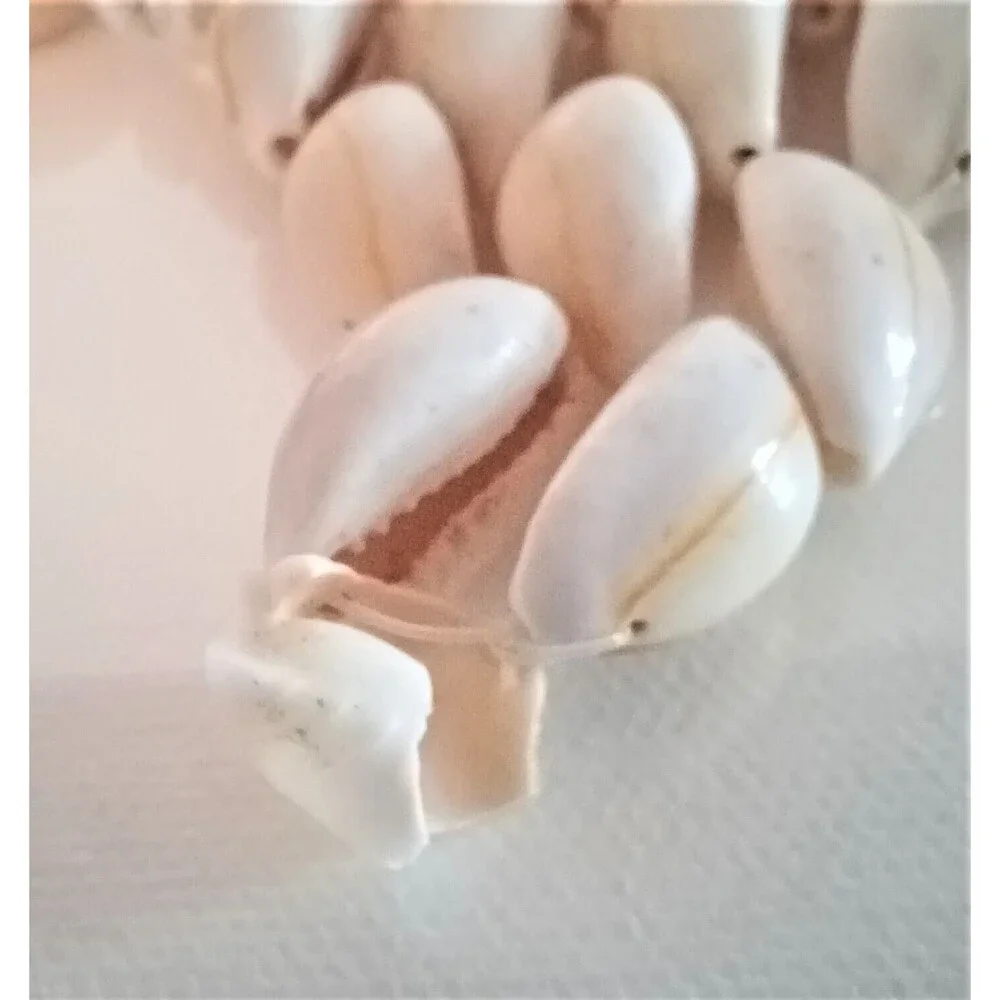 Sea Shell Star Trivet  Hot Pad Cowrie Small Conch Shells 11